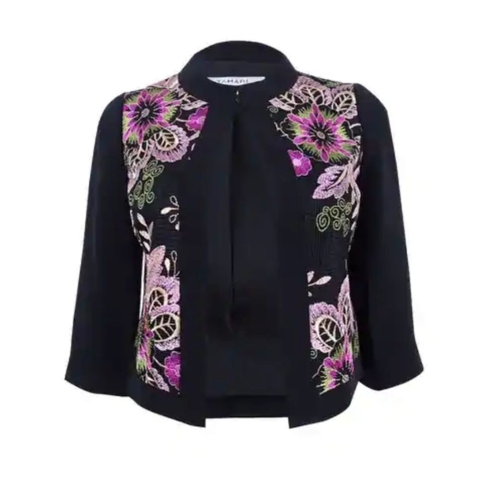 Tahari ASL Women's Embroidered Blazer